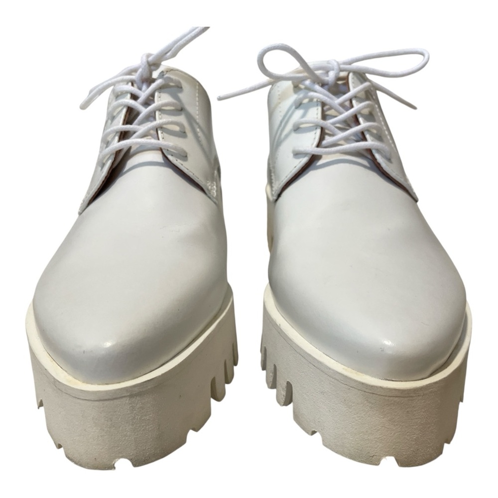 SWEAR London White Raver Treaded Sneaker Oxford, size 38 EUC edgy - Picture 4 of 15